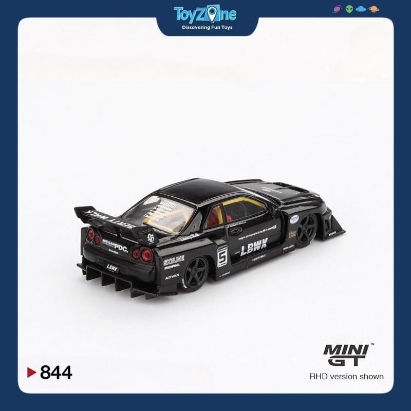 Mô hình xe Nissan LB-ER34 Super Silhouette SKYLINE 1:64 MiniGT