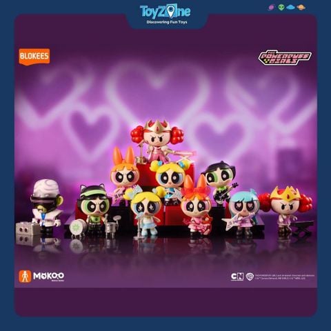 Mô hình đồ chơi lắp ráp Blind box The Powerpuff Girls Mokoo Series 1 Cute Beats BLOKEES