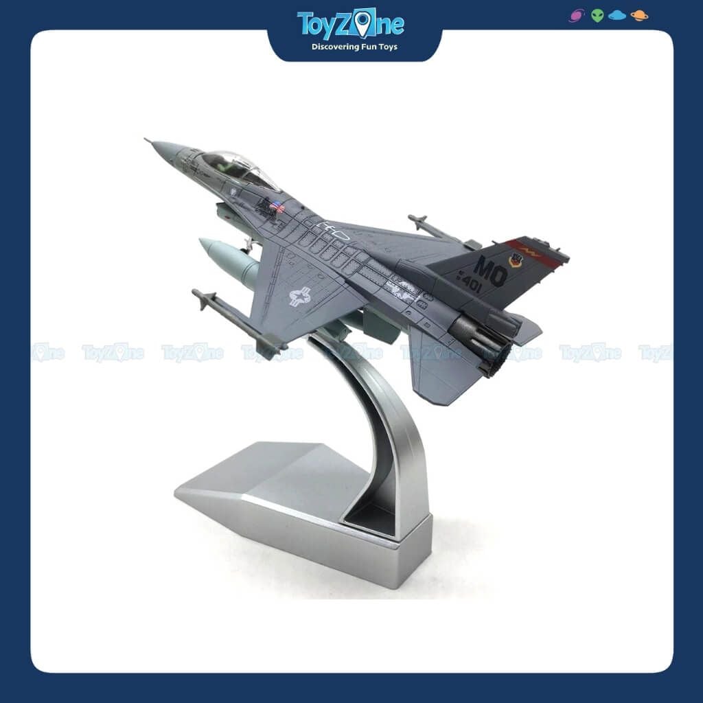 Mô Hình Máy Bay Chiến Đấu F-16C Fighting Falcon 1:100 Amercom