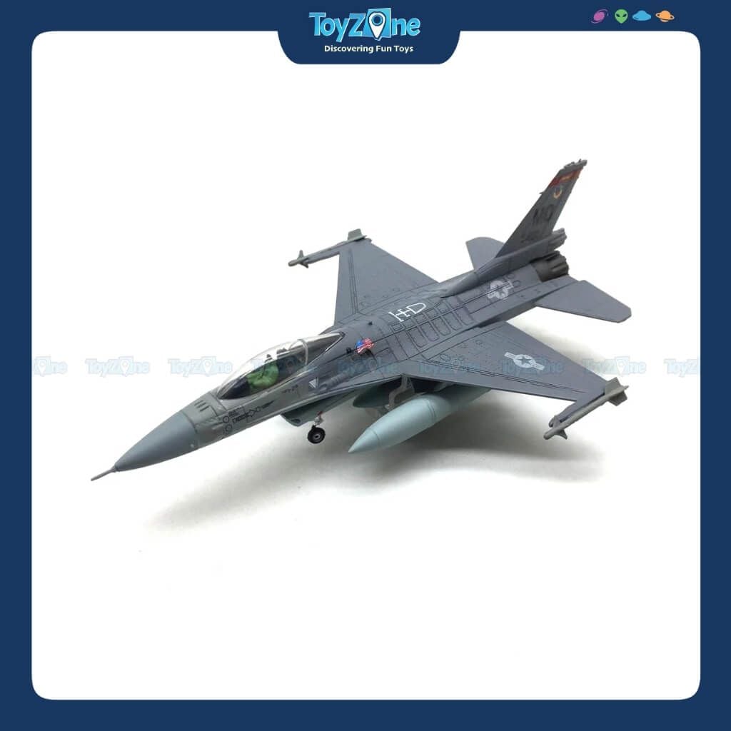 Mô Hình Máy Bay Chiến Đấu F-16C Fighting Falcon 1:100 Amercom