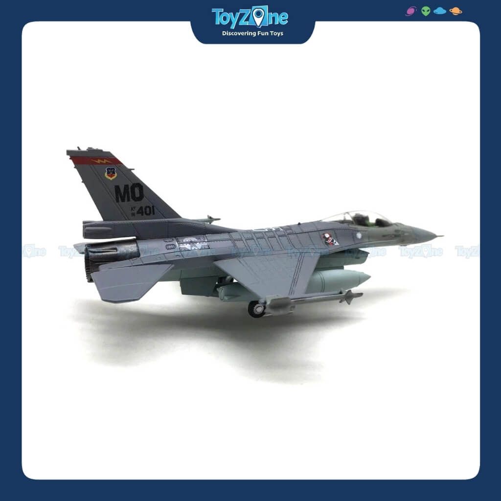 Mô Hình Máy Bay Chiến Đấu F-16C Fighting Falcon 1:100 Amercom