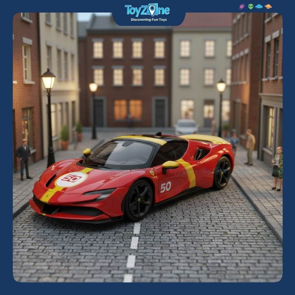 Mô hình xe Ferrari SF90 Stradale Assetto Fiorano 1:18 BBURAGO