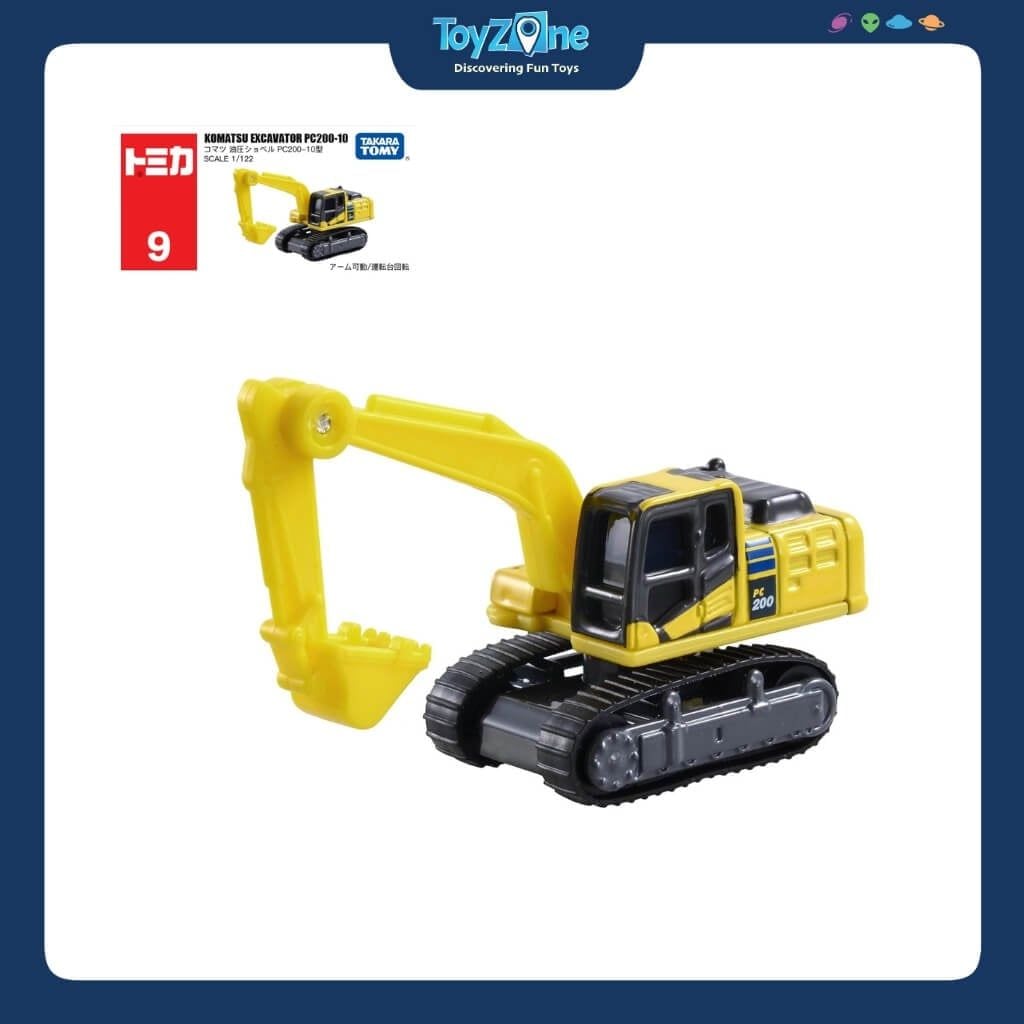 Mô hình xe máy xúc Komatsu Excavator PC200-10 No.09 TOMICA