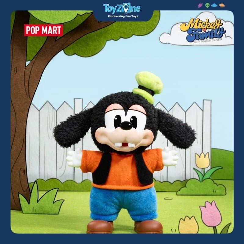 Mô hình Blind box Móc khoá Gấu bông Mickey Family Cute Together Keychain Series POP MART