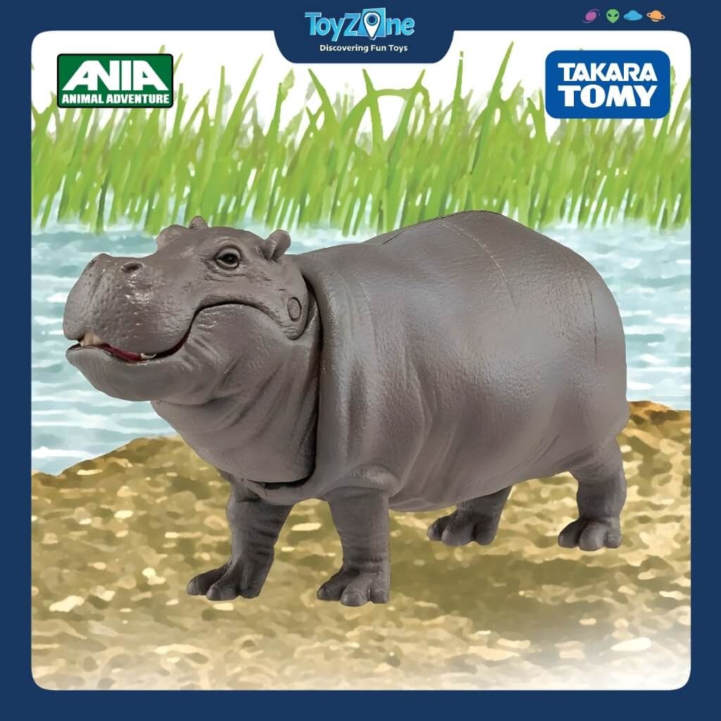 Mô hình đồ chơi Động vật Hà Mã ANIA AS-06 Hippopotamus Float TAKARA TOMY