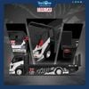 Mô hình xe tải Hino H300 Flatbed Transport Trailer 1:64 COOL CAR