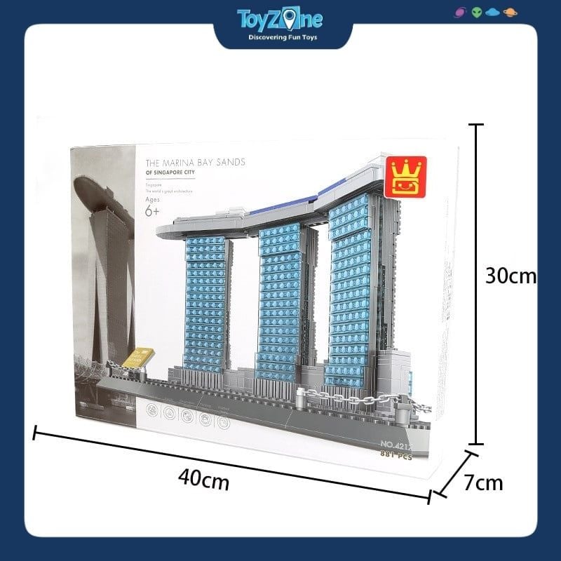 Bộ đồ chơi lắp ráp mô hình Công Trình Kiến Trúc Wange