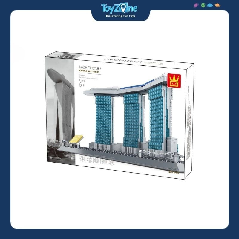 Bộ đồ chơi lắp ráp mô hình Công Trình Kiến Trúc Wange