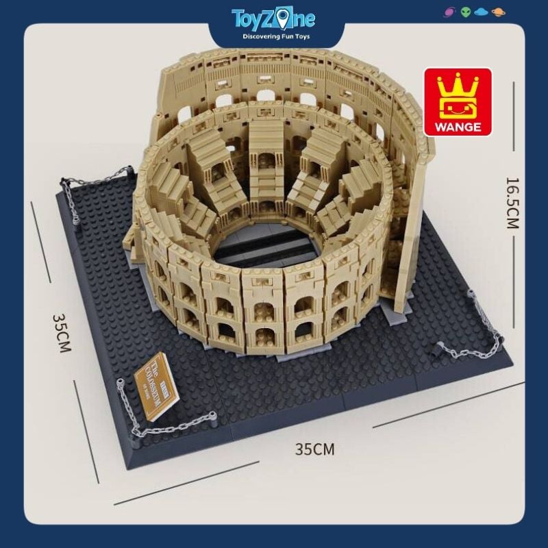 Bộ đồ chơi lắp ráp mô hình Công Trình Kiến Trúc Wange