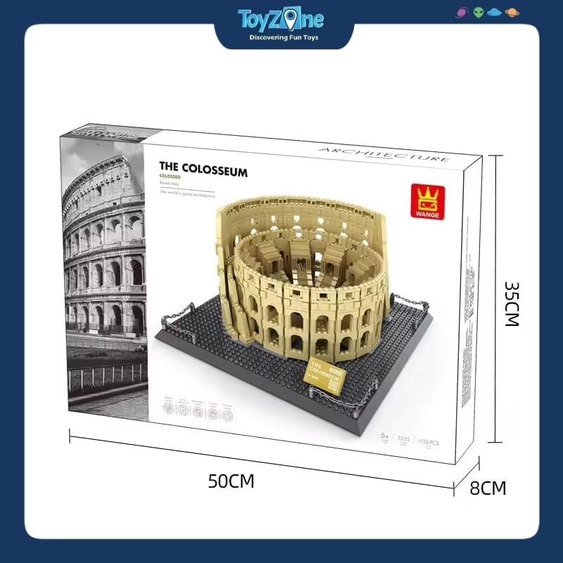 Bộ đồ chơi lắp ráp mô hình Công Trình Kiến Trúc Wange