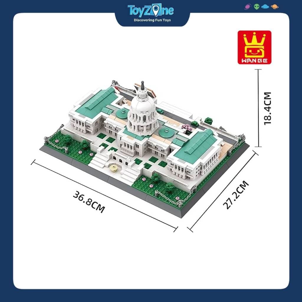 Bộ đồ chơi lắp ráp mô hình Công Trình Kiến Trúc Wange