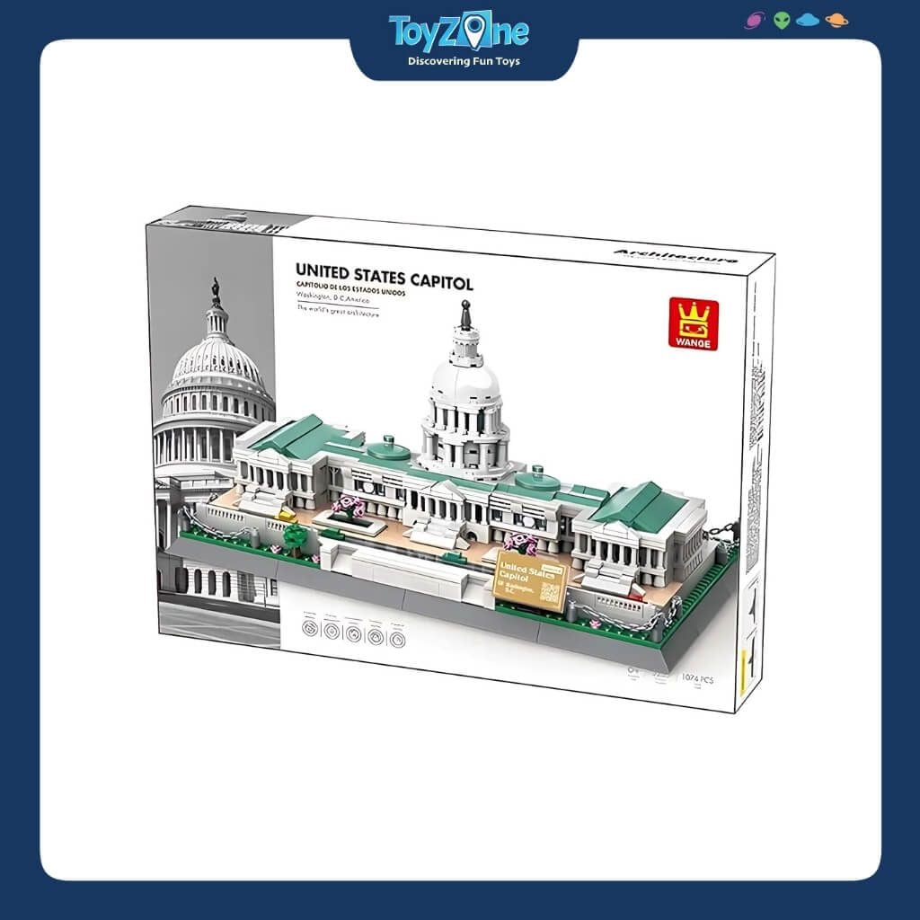 Bộ đồ chơi lắp ráp mô hình Công Trình Kiến Trúc Wange