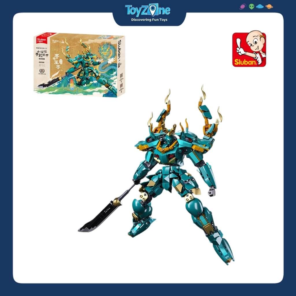 Bộ Đồ Chơi Lắp Ráp Mô Hình Sơn Hải Kinh Thanh Long Cơ Giáp SLUBAN