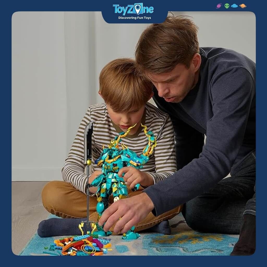 Bộ Đồ Chơi Lắp Ráp Mô Hình Sơn Hải Kinh Thanh Long Cơ Giáp SLUBAN