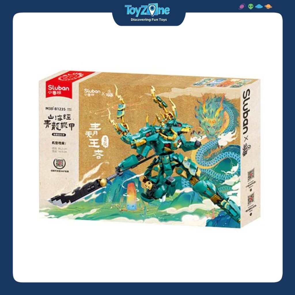 Bộ Đồ Chơi Lắp Ráp Mô Hình Sơn Hải Kinh Thanh Long Cơ Giáp SLUBAN