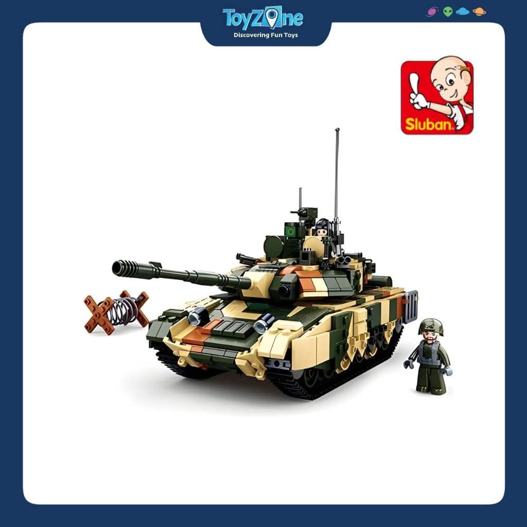 Bộ Đồ Chơi Lắp Ráp Mô Hình Xe Tăng Chiến Đấu Chủ Lực T90MS SLUBAN