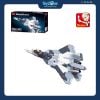 Bộ đồ chơi mô hình lắp ráp Máy bay chiến đấu tiêm kích SU-57 Flanker Sluban