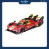 Mô hình xe Ferrari Racing 499P Le Mans Hypercar 2024 Champion 1:18 BBURAGO