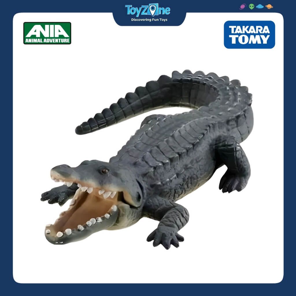 Mô hình đồ chơi Động Vật Cá Sấu Sông Nin ANIA AS-08 Nile Crocodile TAKARA TOMY