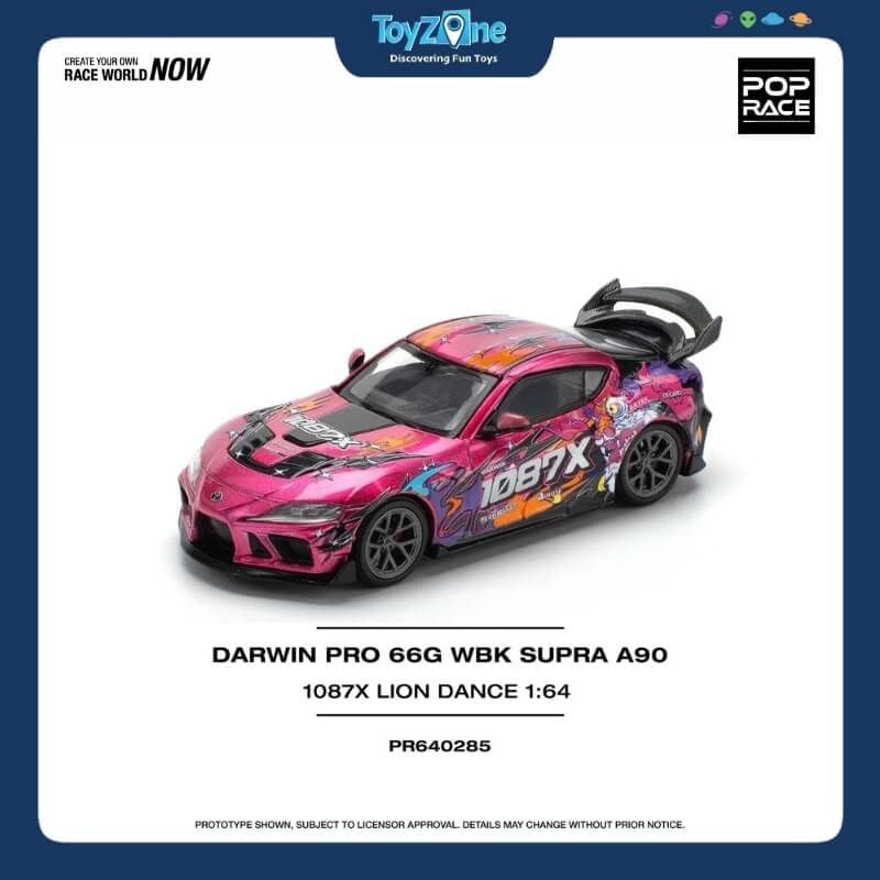 Mô hình xe Darwin Pro 66G WBK Supra A90 1:64 POP RACE