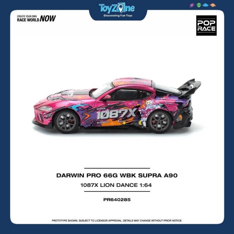 Mô hình xe Darwin Pro 66G WBK Supra A90 1:64 POP RACE