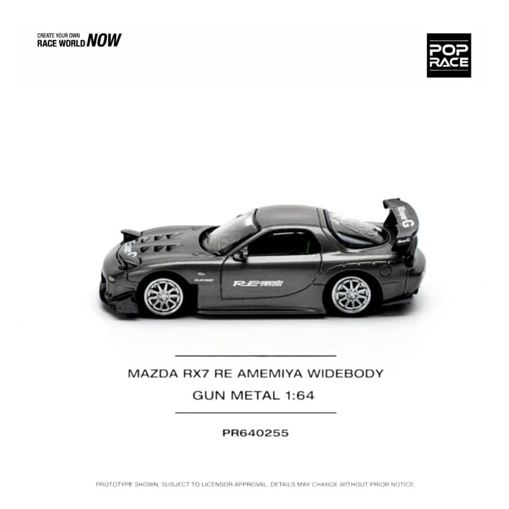 ô hình xe Mazda RX-7 ( FD3S ) Re-Amemiya Widebody 1:64 POP RACE