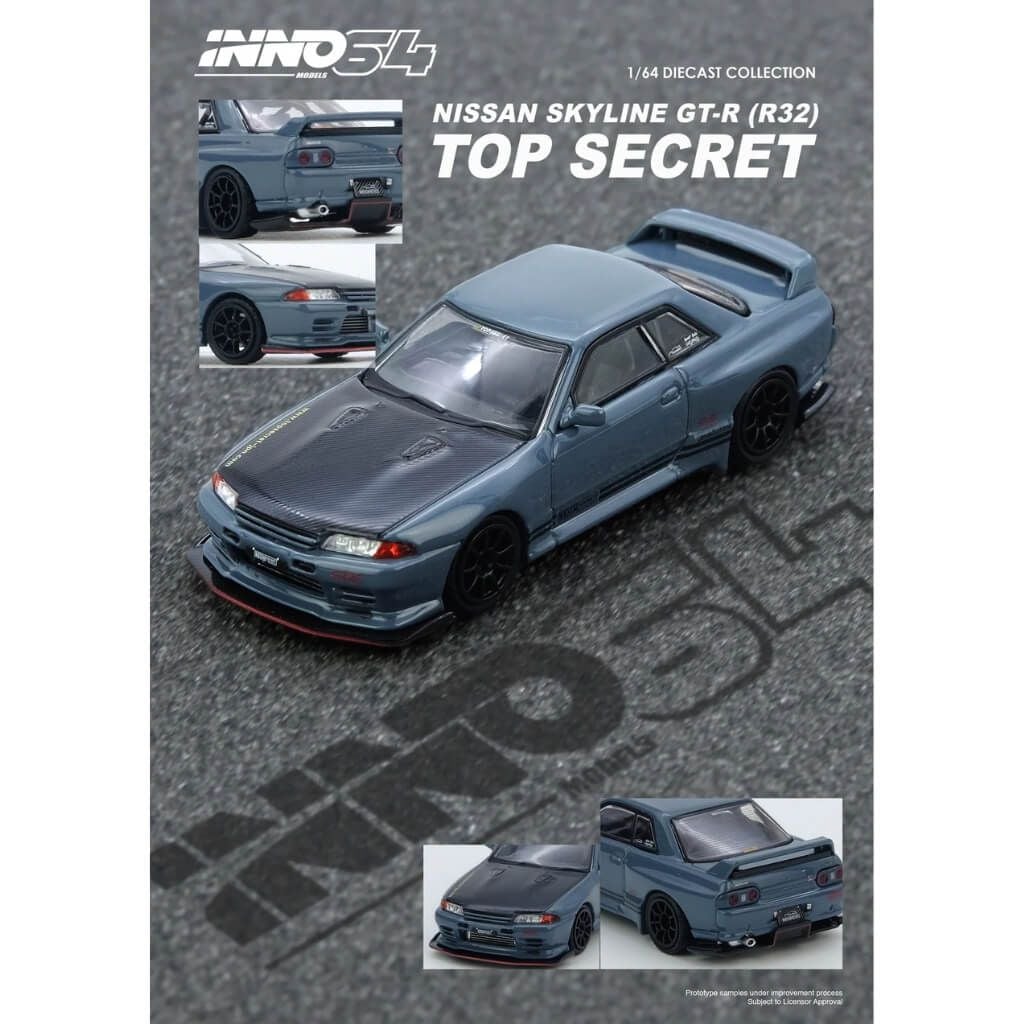 Mô hình xe Nissan Skyline R32 GT-R Top Secret 1:64 INNO64