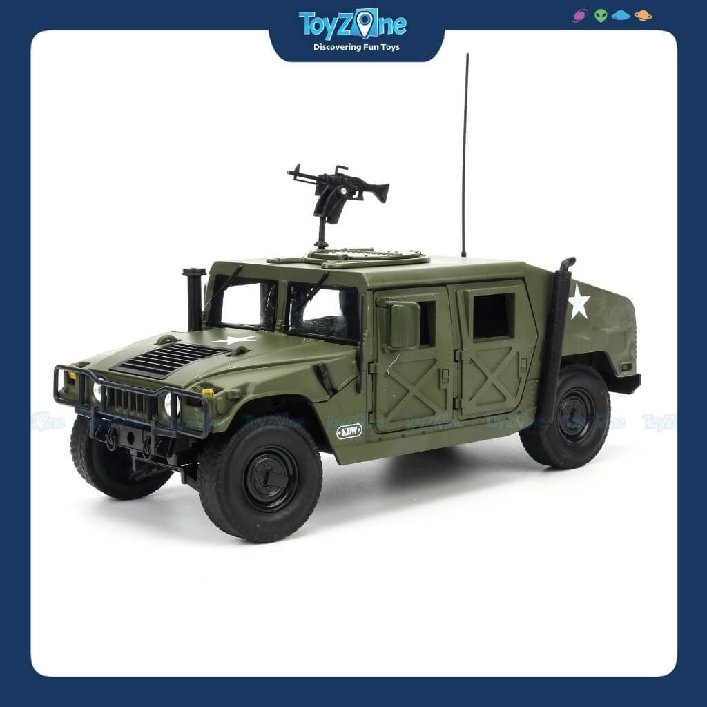 Mô hình xe quân sự Hummer Humvee Battlefield Vehicle Military 1:18 KDW