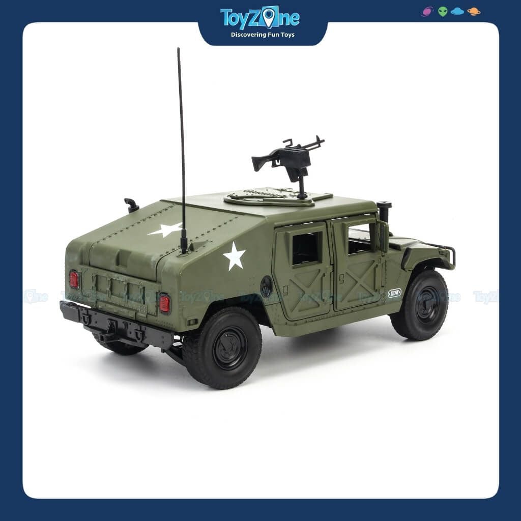 Mô hình xe quân sự Hummer Humvee Battlefield Vehicle Military 1:18 KDW