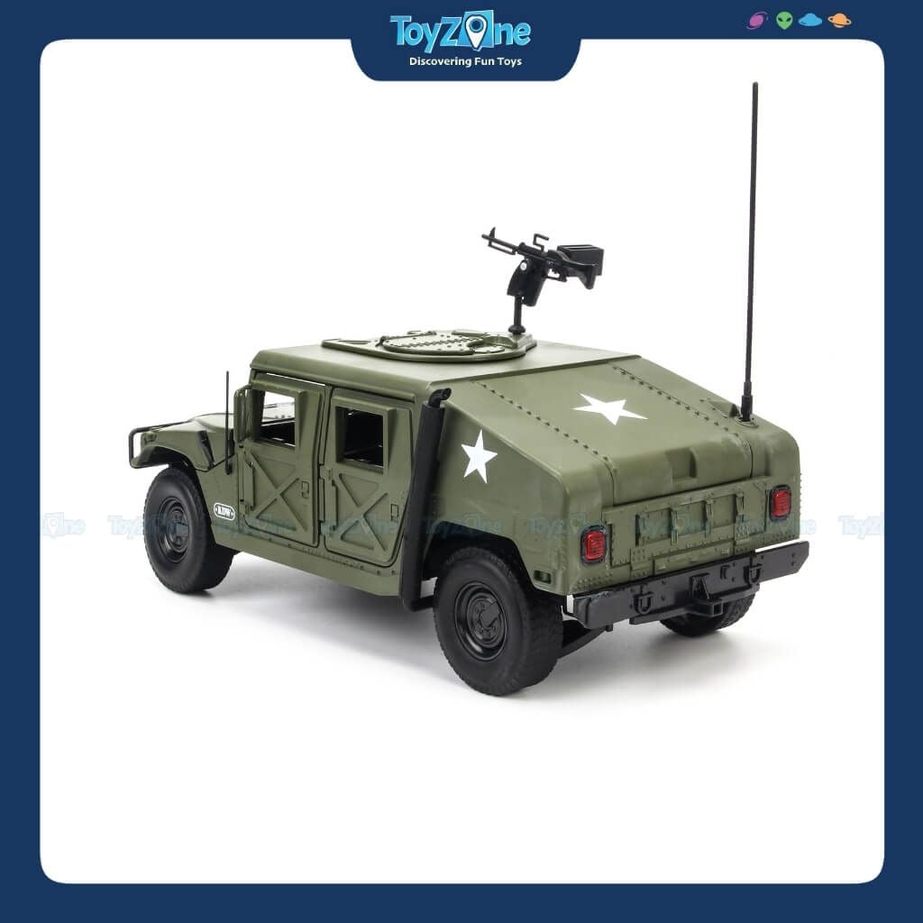 Mô hình xe quân sự Hummer Humvee Battlefield Vehicle Military 1:18 KDW
