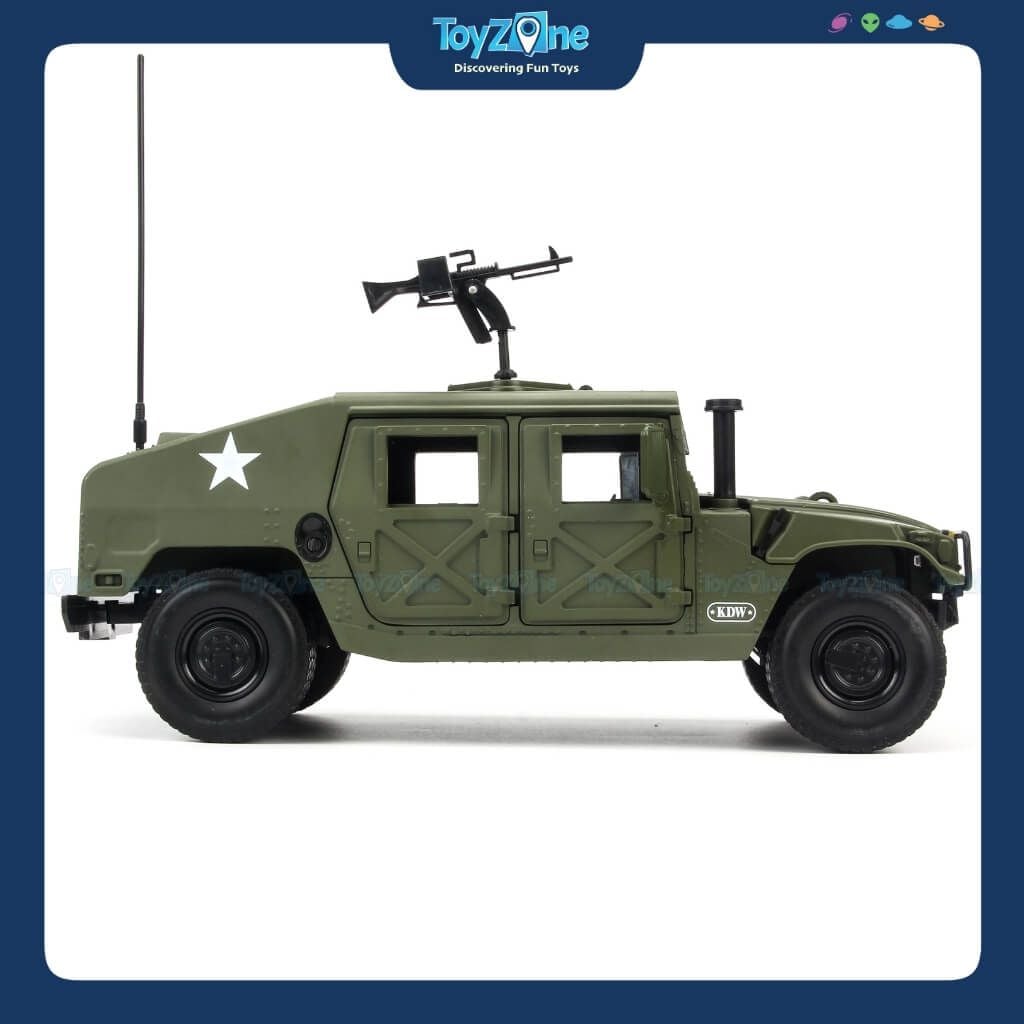 Mô hình xe quân sự Hummer Humvee Battlefield Vehicle Military 1:18 KDW