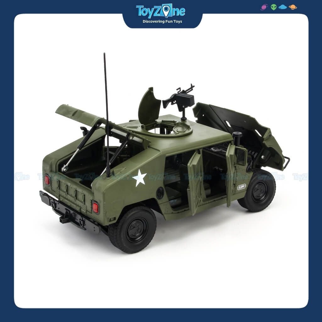 Mô hình xe quân sự Hummer Humvee Battlefield Vehicle Military 1:18 KDW