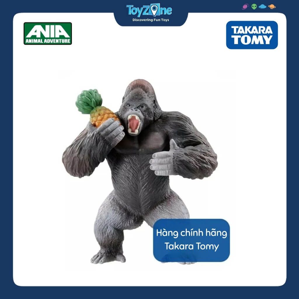 Mô hình đồ chơi Động Vật Khỉ Đột ANIA AS-36 Gorilla ( Wild ver. ) TAKARA TOMY