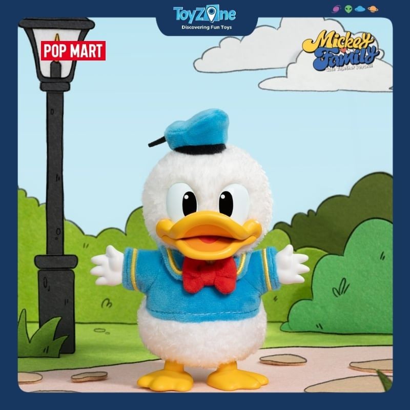 Mô hình Blind box Móc khoá Gấu bông Mickey Family Cute Together Keychain Series POP MART