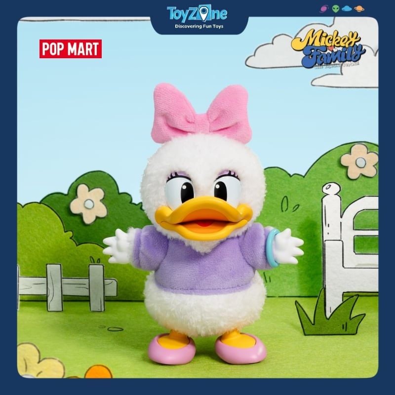 Mô hình Blind box Móc khoá Gấu bông Mickey Family Cute Together Keychain Series POP MART