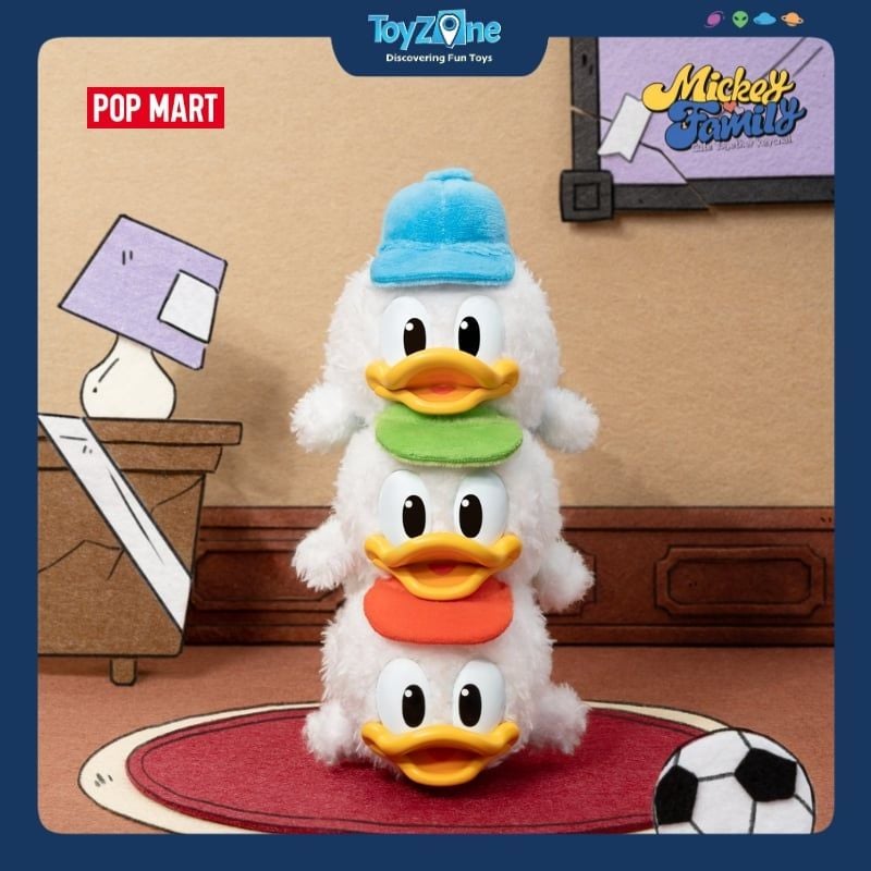 Mô hình Blind box Móc khoá Gấu bông Mickey Family Cute Together Keychain Series POP MART