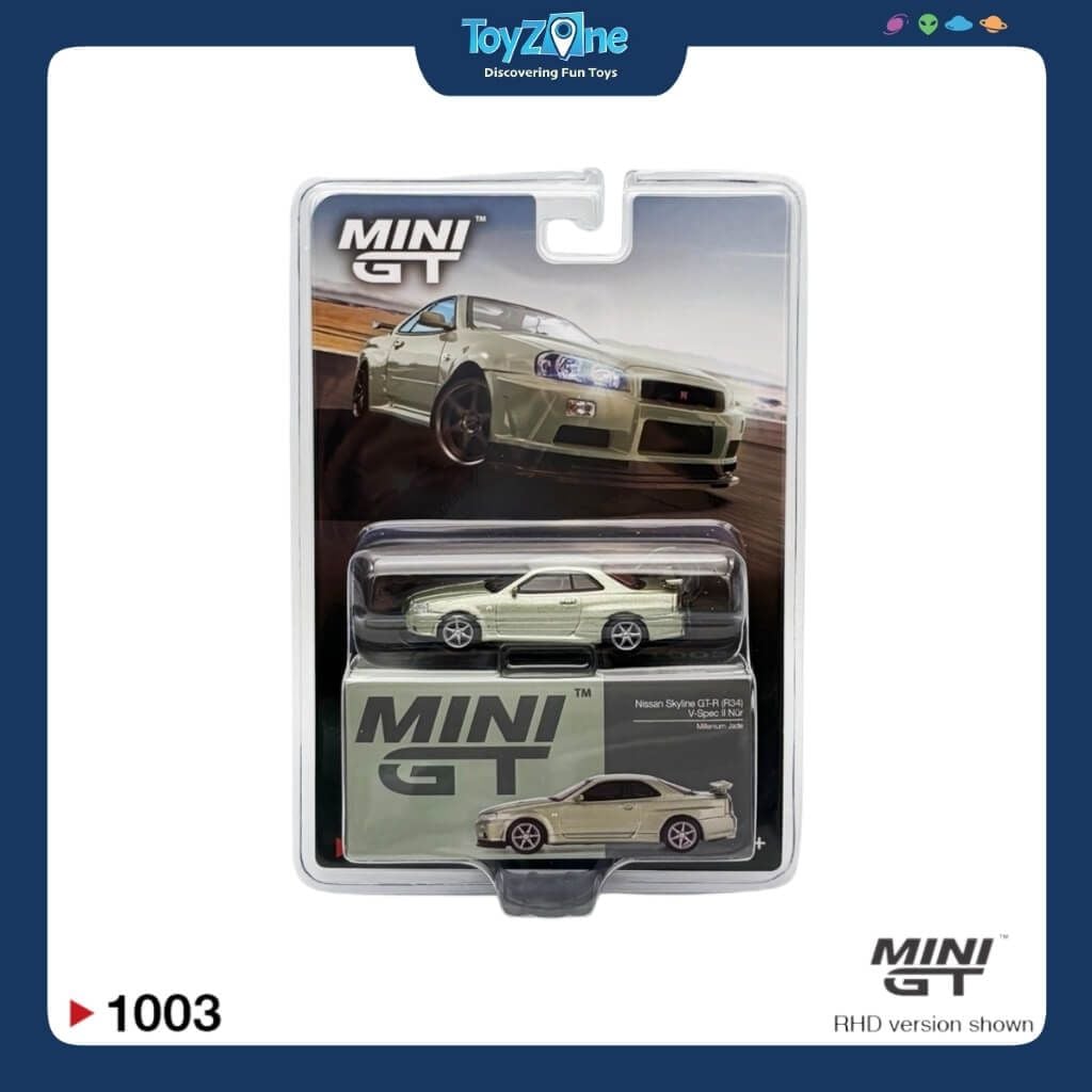 Mô hình xe Nissan Skyline GT-R (R34) V-Spec II Nür 1:64 MiniGT