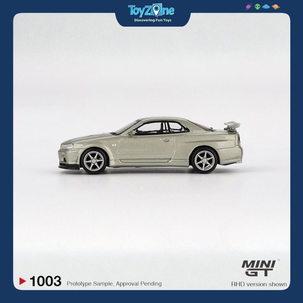 Mô hình xe Nissan Skyline GT-R (R34) V-Spec II Nür 1:64 MiniGT