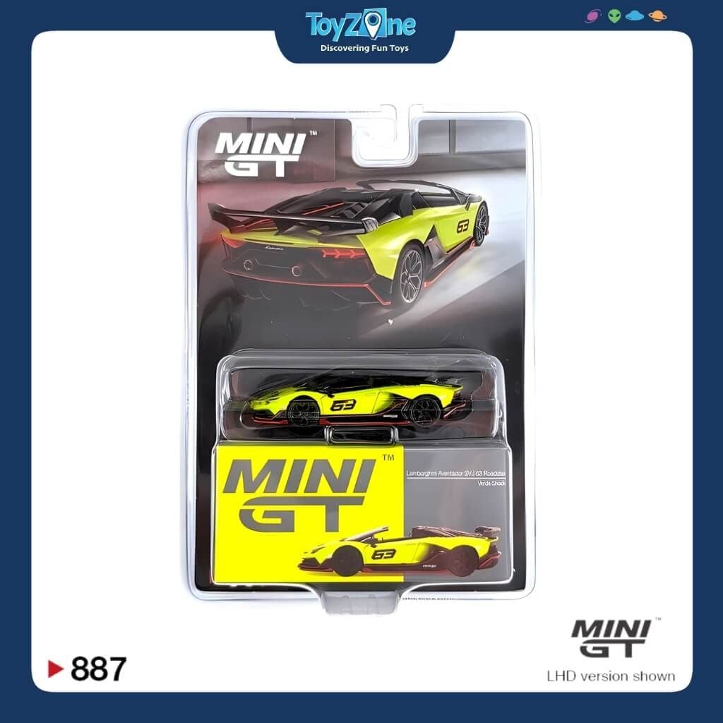 Mô hình xe Lamborghini Aventador SVJ 63 Roadster 1:64 MiniGT