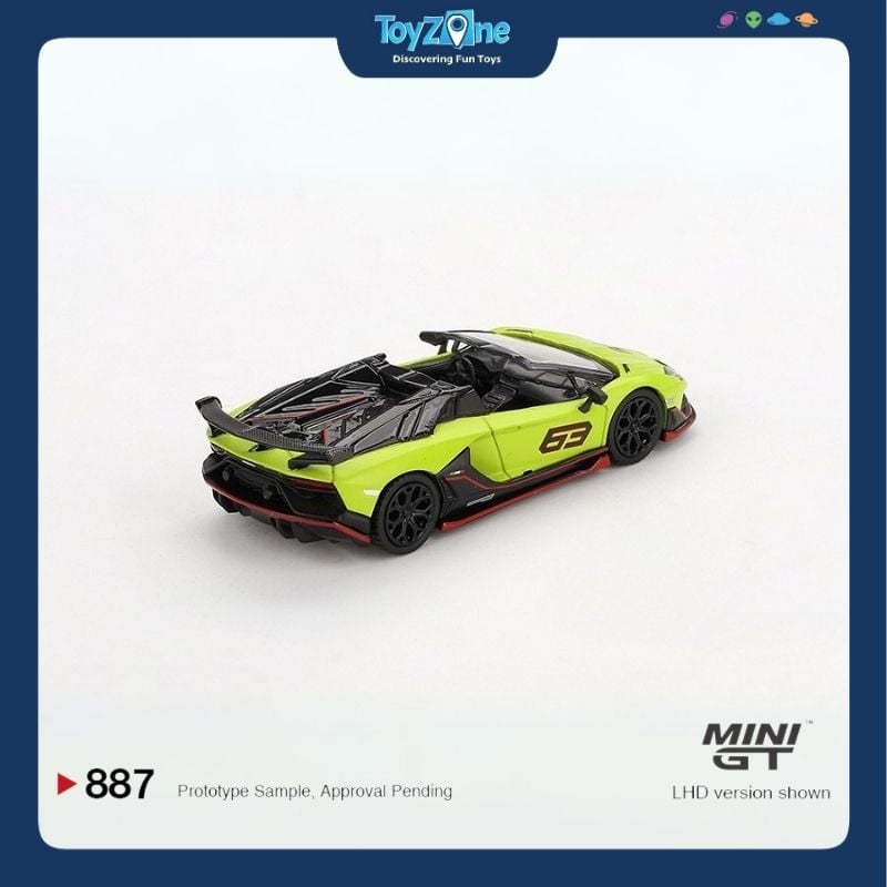 Mô hình xe Lamborghini Aventador SVJ 63 Roadster 1:64 MiniGT