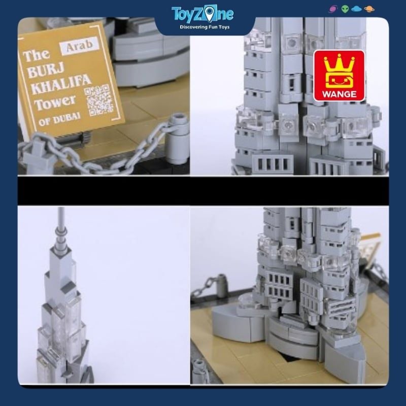 Bộ đồ chơi lắp ráp mô hình Công Trình Kiến Trúc Wange