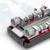 Bộ Đồ Chơi Lắp Ráp Mô Hình Tàu Đệm Khí Đổ Bộ Quân Sự TYPE 726 LCAC WANGE
