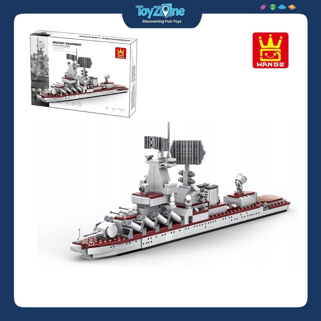 Bộ Đồ Chơi Lắp Ráp Mô Hình Tàu Tuần Dương Tên Lửa Dẫn Đường Varyag WANGE