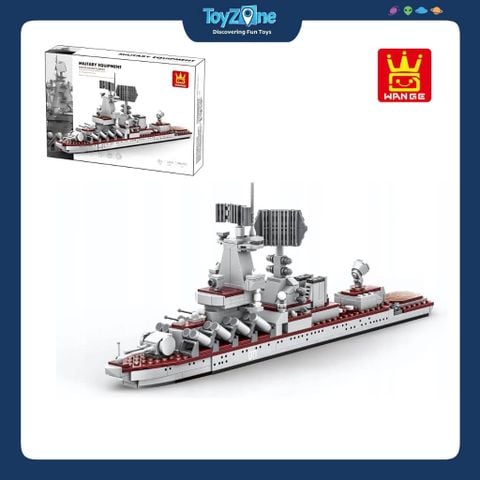 Bộ Đồ Chơi Lắp Ráp Mô Hình Tàu Tuần Dương Tên Lửa Dẫn Đường Varyag WANGE