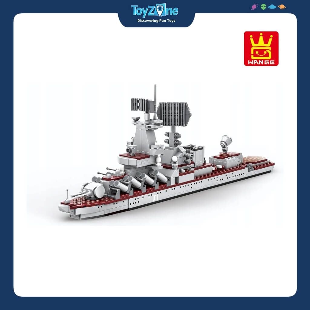 Bộ Đồ Chơi Lắp Ráp Mô Hình Tàu Tuần Dương Tên Lửa Dẫn Đường Varyag WANGE