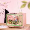 Mô hình gỗ lắp ráp 3D Tivi Chuyến Tàu Hoa Anh Đào Rolife Sakura Dreamy Tour AMT02 ROBOTIME