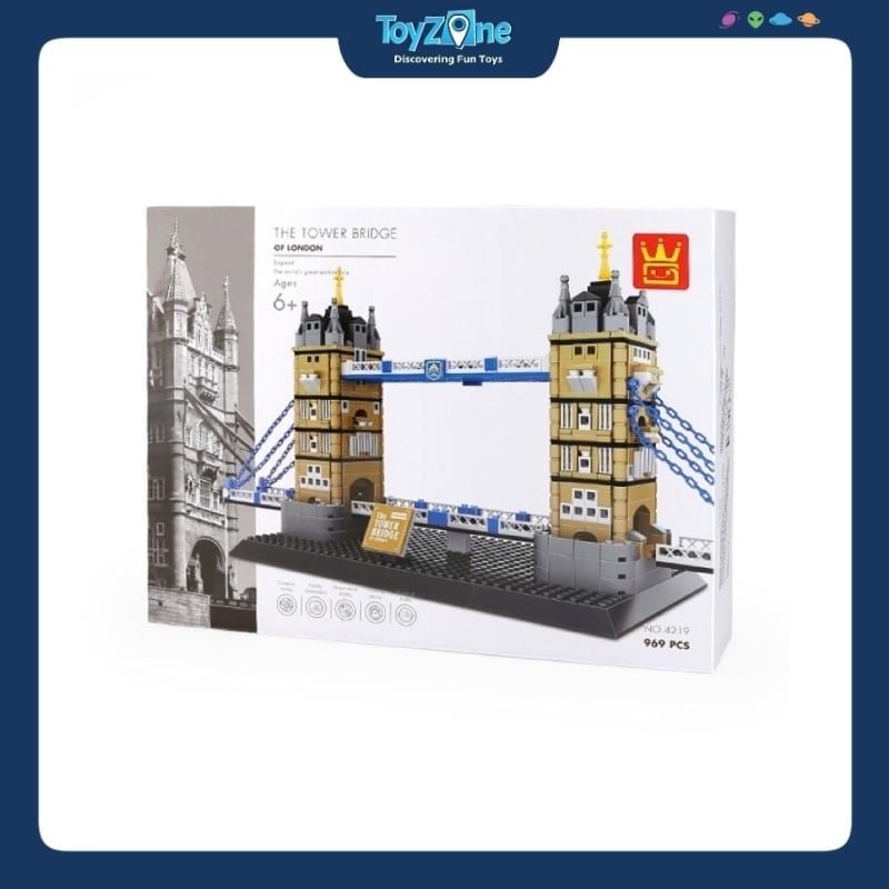 Bộ đồ chơi lắp ráp mô hình Công Trình Kiến Trúc Wange