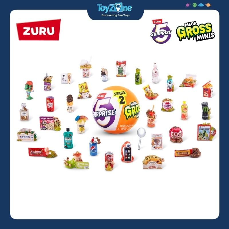 Mô hình đồ chơi Blind box 5 Surprise Mega Gross Minis ZURU TOYS