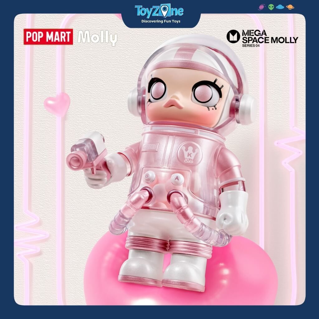 Mô hình đồ chơi Blind box Mega Space Molly 100% Series 4 POP MART