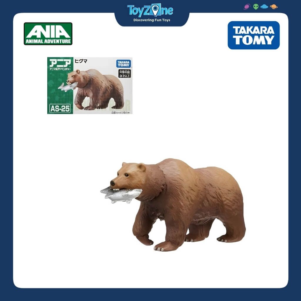 Mô hình đồ chơi Động vật Gấu Nâu ANIA AS-25 Brown Bear TAKARA TOMY